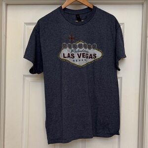 Gildan Dark Gray Las Vegas Graphic Tee